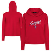 Red Texas Rangers Levelwear Women's Sweet Sizzle Tri-Blend Hoodie