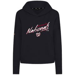 Black Washington Nationals Levelwear Women's Sweet Sizzle Tri-Blend Hoodie