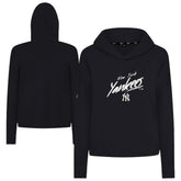 Black New York Yankees Levelwear Women's Sweet Sizzle Tri-Blend Hoodie