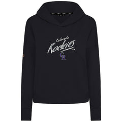 Black Colorado Rockies Levelwear Women's Sweet Sizzle Tri-Blend Hoodie