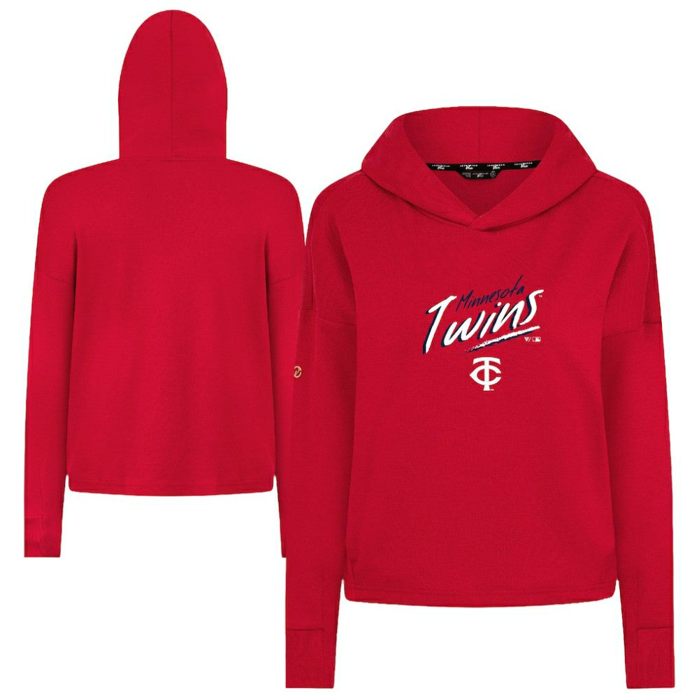 Red Minnesota Twins Levelwear Women's Sweet Sizzle Tri-Blend Hoodie
