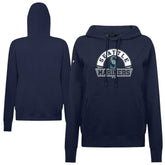 Navy Seattle Mariners Levelwear Women's Adorn Banner Arch Hoodie