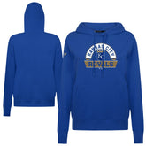 Royal Kansas City Royals Levelwear Women's Adorn Banner Arch Hoodie