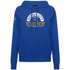 Royal Kansas City Royals Levelwear Women's Adorn Banner Arch Hoodie