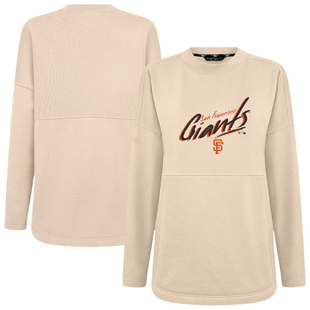 Khaki San Francisco Giants Levelwear Women's Oversized Beaudry Sizzle Top