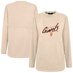 Khaki San Francisco Giants Levelwear Women's Oversized Beaudry Sizzle Top