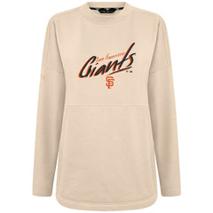 Khaki San Francisco Giants Levelwear Women's Oversized Beaudry Sizzle Top
