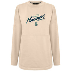 Khaki Seattle Mariners Levelwear Women's Oversized Beaudry Sizzle Top