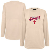 Khaki Texas Rangers Levelwear Women's Oversized Beaudry Sizzle Top