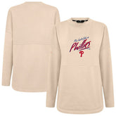 Khaki Philadelphia Phillies Levelwear Women's Oversized Beaudry Sizzle Top