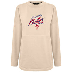 Khaki Philadelphia Phillies Levelwear Women's Oversized Beaudry Sizzle Top
