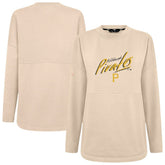 Khaki Pittsburgh Pirates Levelwear Women's Oversized Beaudry Sizzle Top
