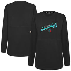 Black Arizona Diamondbacks Levelwear Women's Oversized Beaudry Sizzle Top