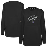 Black Colorado Rockies Levelwear Women's Oversized Beaudry Sizzle Top