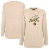 Khaki San Diego Padres Levelwear Women's Oversized Beaudry Sizzle Top