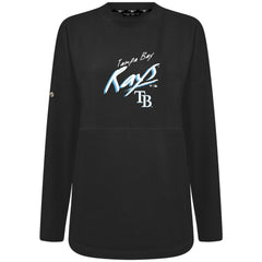 Black Tampa Bay Rays Levelwear Women's Oversized Beaudry Sizzle Top
