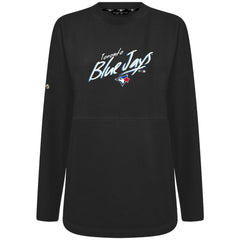 Black Toronto Blue Jays Levelwear Women's Oversized Beaudry Sizzle Top