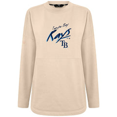 Khaki Tampa Bay Rays Levelwear Women's Oversized Beaudry Sizzle Top
