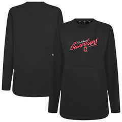 Black Cleveland Guardians Levelwear Women's Oversized Beaudry Sizzle Top