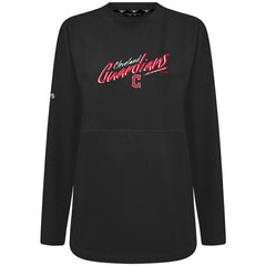 Black Cleveland Guardians Levelwear Women's Oversized Beaudry Sizzle Top