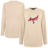 Khaki Los Angeles Angels Levelwear Women's Oversized Beaudry Sizzle Top