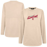 Khaki Cleveland Guardians Levelwear Women's Oversized Beaudry Sizzle Top