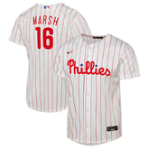 White Brandon Marsh Philadelphia Phillies Nike Youth Home Replica Jersey