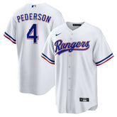 White Joc Pederson Texas Rangers Nike Youth Home Replica Jersey