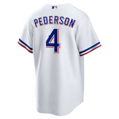 White Joc Pederson Texas Rangers Nike Youth Home Replica Jersey