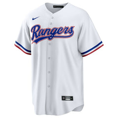 White Ezequiel Duran Texas Rangers Nike Youth Home Replica Jersey