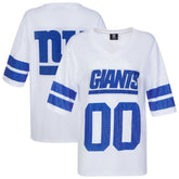 Cuce Women's Rhinestone V-Neck Tunic - New York Giants
