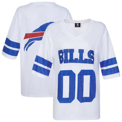 Cuce Women's Rhinestone V-Neck Tunic - Buffalo Bills