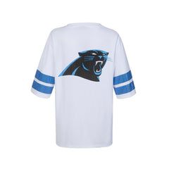 Cuce Women's Rhinestone V-Neck Tunic - Carolina Panthers