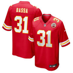 Jeffrey Bassa Team Game Jersey - Kansas City Chiefs Jerseys
