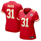 Jeffrey Bassa Women's Team Game Jersey - Kansas City Chiefs Jerseys