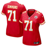 Josh Simmons Women's Team Game Jersey - Kansas City Chiefs Jerseys