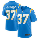 Jordan Oladokun Team Game Jersey - Los Angeles Chargers Jerseys