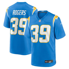 Eric Rogers Team Game Jersey - Los Angeles Chargers Jerseys