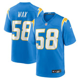 Marlowe Wax Team Game Jersey - Los Angeles Chargers Jerseys