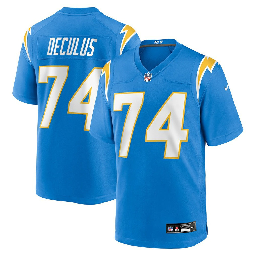 Austin Deculus Team Game Jersey - Los Angeles Chargers Jerseys