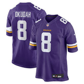 Jeff Okudah Team Game Jersey - Minnesota Vikings Jerseys