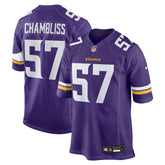 Chaz Chambliss Team Game Jersey - Minnesota Vikings Jerseys