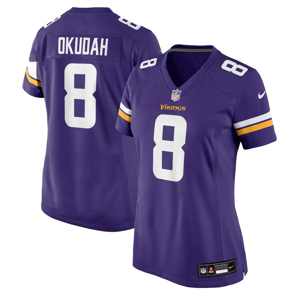 Jeff Okudah Women's Team Game Jersey - Minnesota Vikings Jerseys