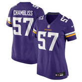 Chaz Chambliss Women's Team Game Jersey - Minnesota Vikings Jerseys