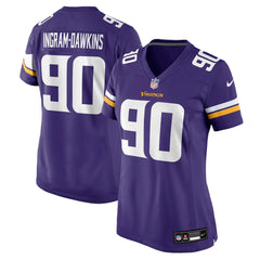 Tyrion Ingram-Dawkins Women's Team Game Jersey - Minnesota Vikings Jerseys