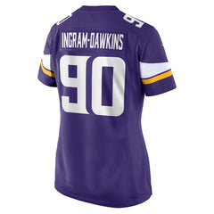 Tyrion Ingram-Dawkins Women's Team Game Jersey - Minnesota Vikings Jerseys
