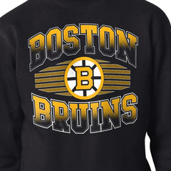NHL Boston Bruins Starter Team Grit Graphic Fleece Pullover Sweatshirt