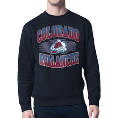 NHL Colorado Avalanche Starter Team Grit Graphic Fleece Pullover Sweatshirt
