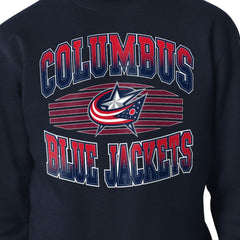 NHL Columbus Blue Jackets Starter Team Grit Graphic Fleece Pullover Sweatshirt