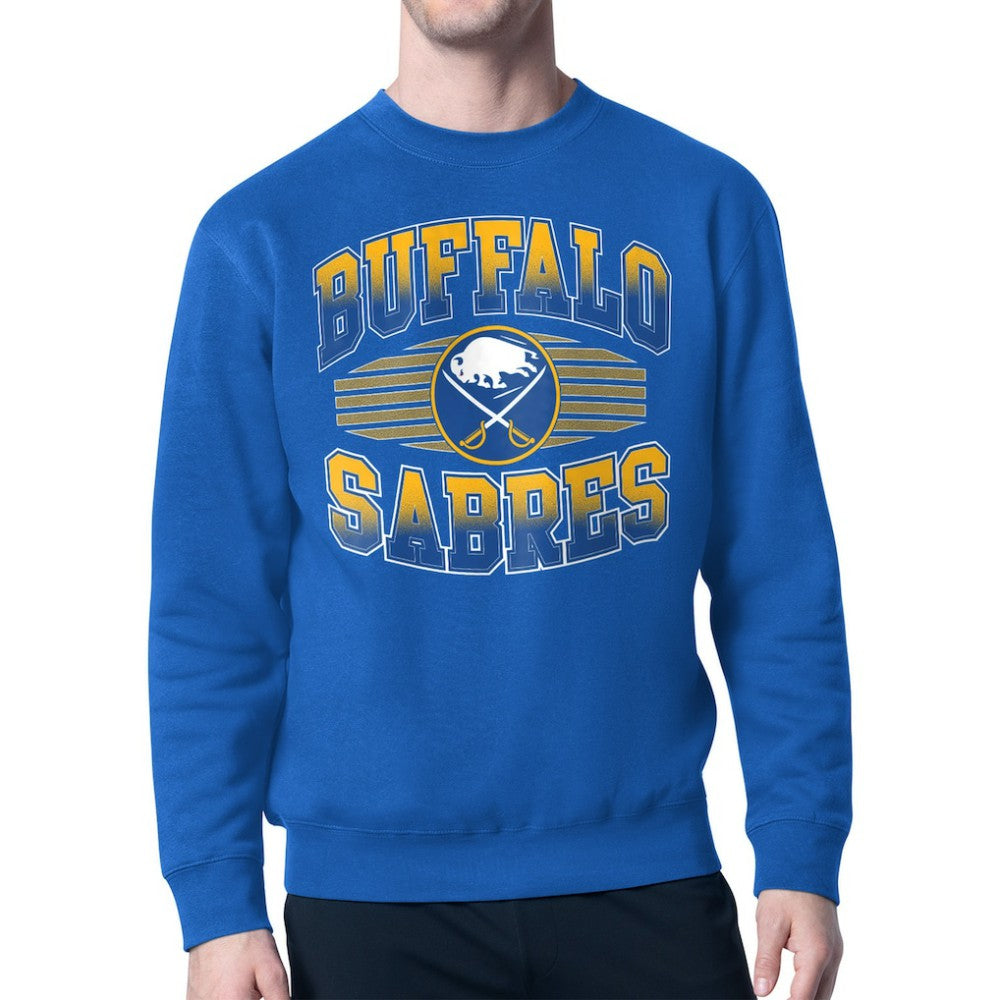 NHL Buffalo Sabres Starter Team Grit Graphic Fleece Pullover Sweatshirt